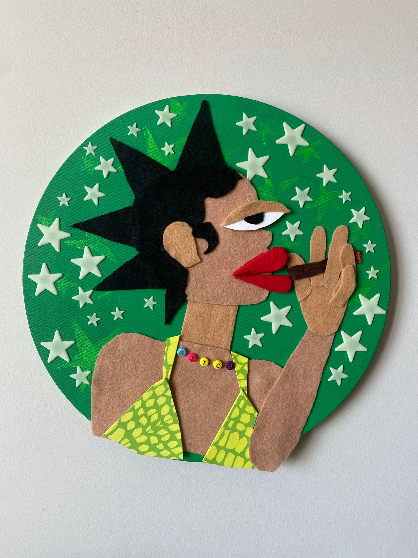 I Don't Give A Fuck- Original Mixed Media Colllage