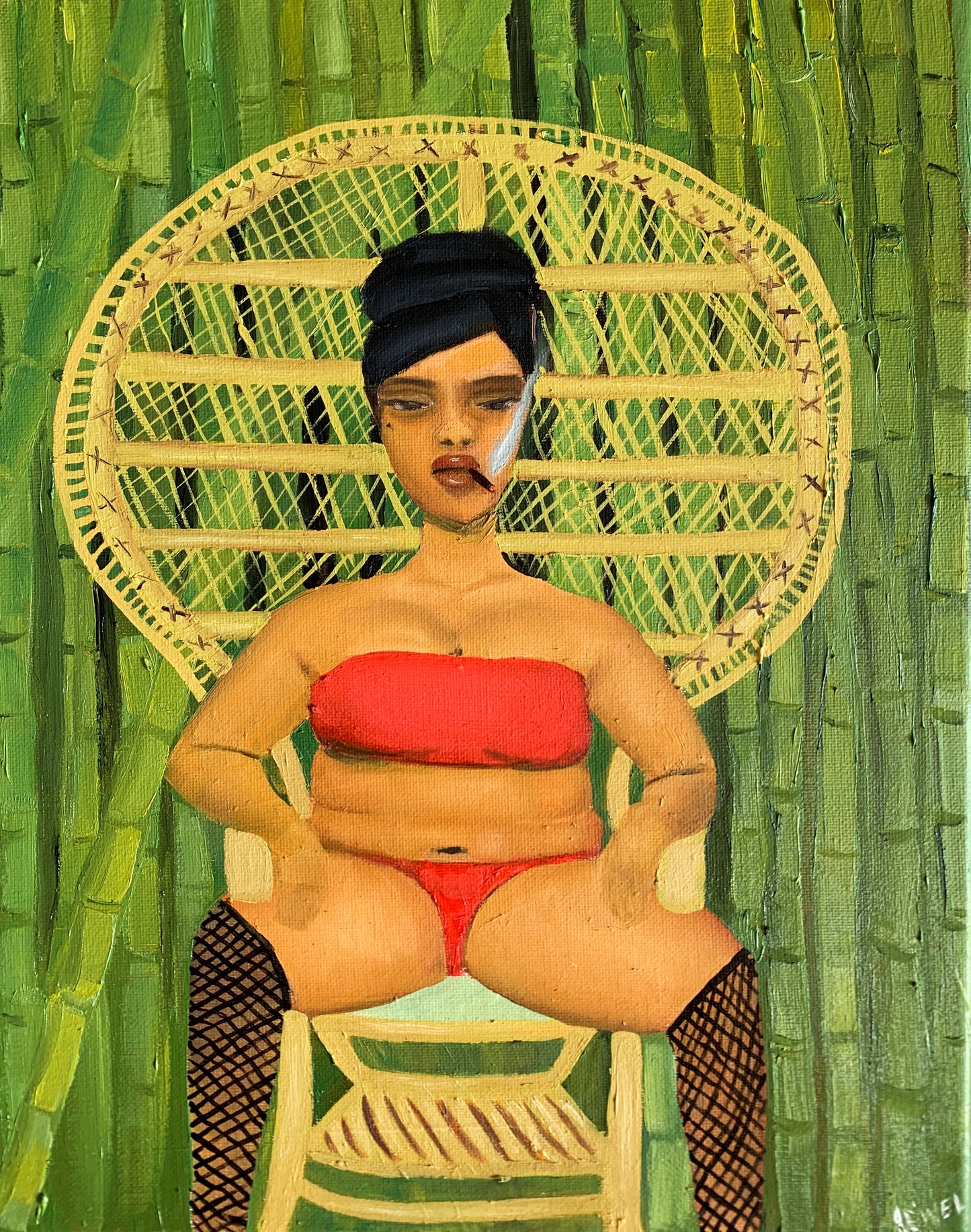 Why You Still Standing There?? - Original Oil Painting